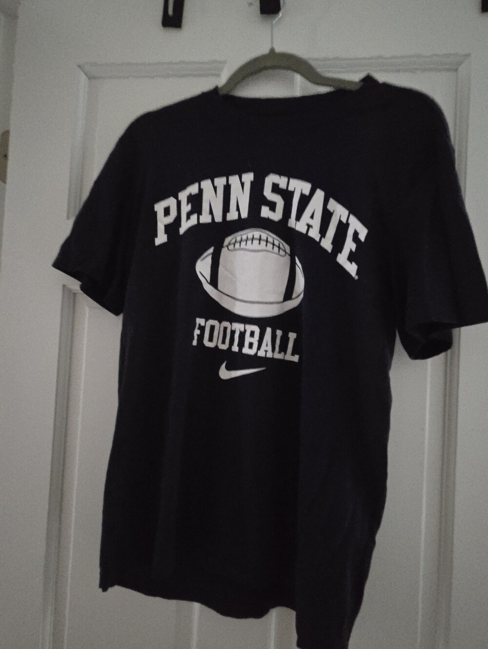 Nike Team Men's M Blue Penn State Football T Shirt NCAA College Graphic